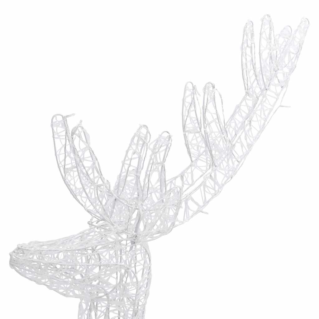 329787 vidaXL XXL Acrylic Christmas Reindeer 250 LED 180 cm Blue