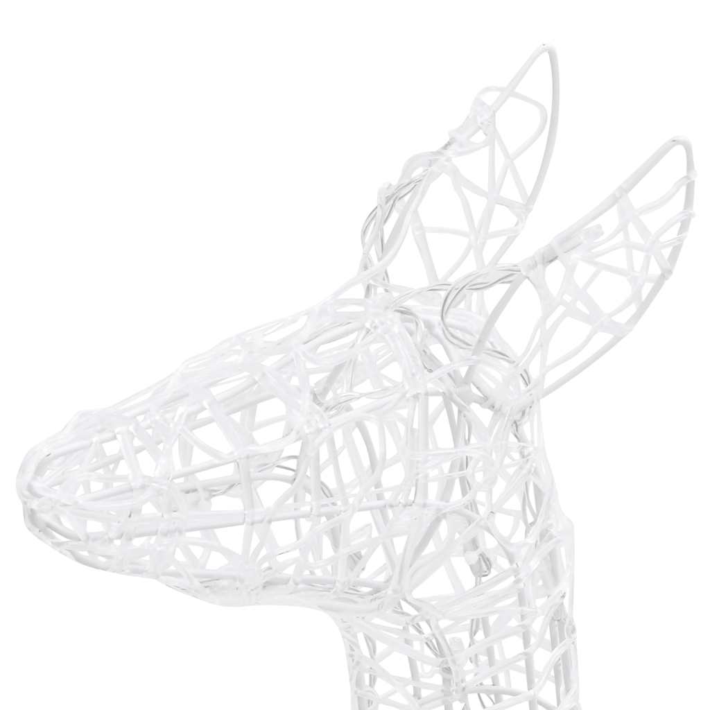 Acrylic Reindeer Family Christmas Decoration 160 LED Warm White