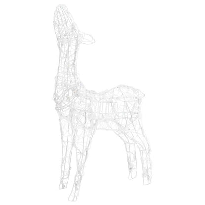 Acrylic Reindeer Family Christmas Decoration 160 LED Colourful