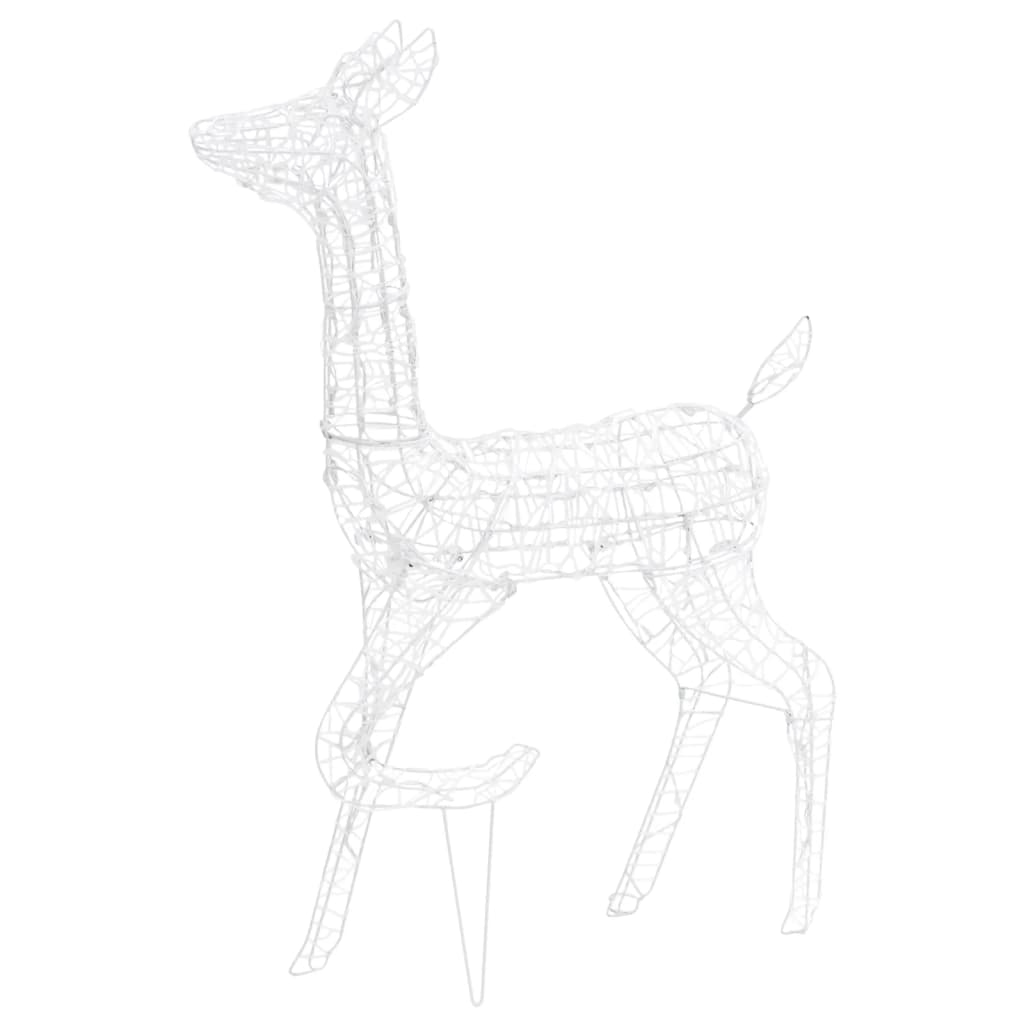 Acrylic Reindeer Family Christmas Decoration 300 LED Colourful