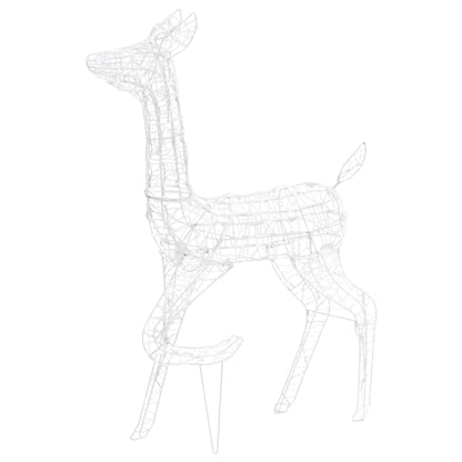 Acrylic Reindeer Family Christmas Decoration 300 LED Colourful