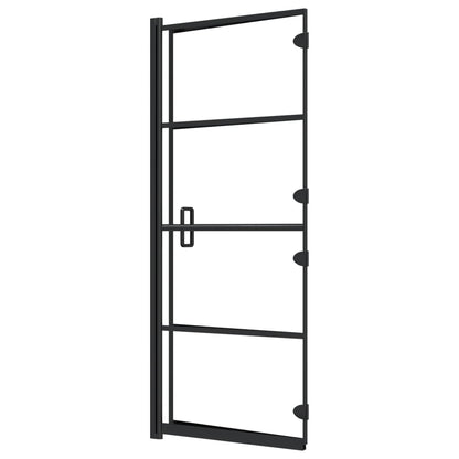 Folding Shower Enclosure ESG 120x140 cm Black