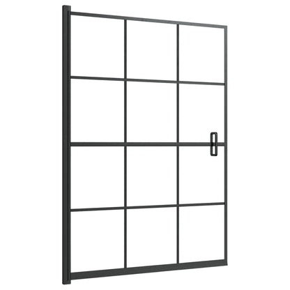 Shower Enclosure ESG 100x140 cm Black