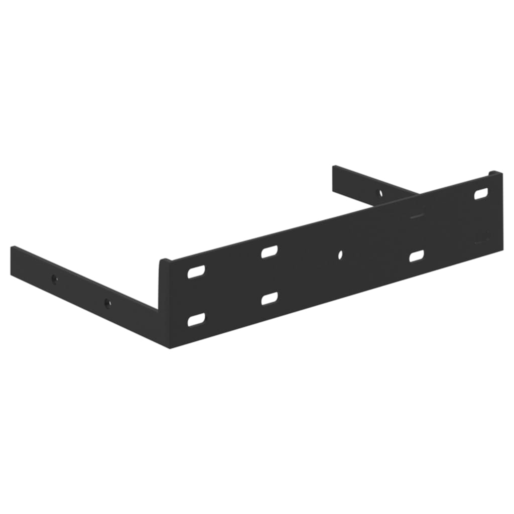 Floating Wall Shelves 2 pcs Oak and White 23x23.5x3.8 cm MDF