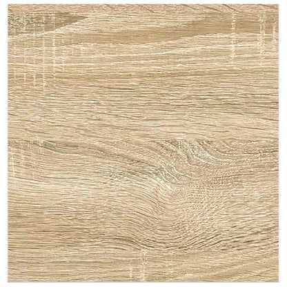 Floating Wall Shelves 4 pcs Oak and White 23x23.5x3.8 cm MDF