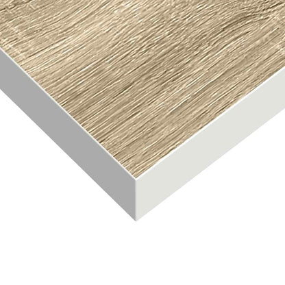 Floating Wall Shelf Oak and White 80x23.5x3.8 cm MDF