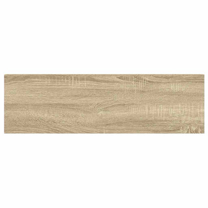 Floating Wall Shelves 2 pcs Oak and White 80x23.5x3.8 cm MDF