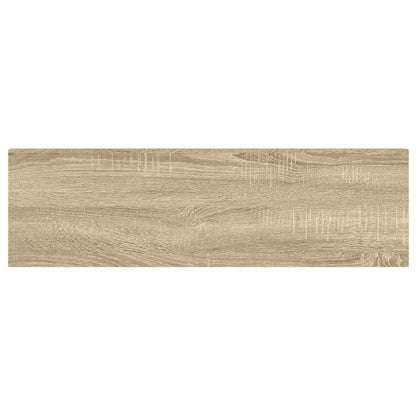 Floating Wall Shelves 2 pcs Oak and White 90x23.5x3.8 cm MDF
