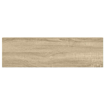 Floating Wall Shelves 4 pcs Oak and White 90x23.5x3.8 cm MDF