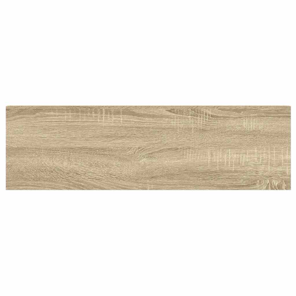 326584 vidaXL Floating Wall Shelves 4 pcs Oak and White 90x23,5x3,8 cm MDF