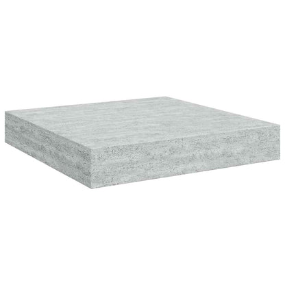 Floating Wall Shelf Concrete Grey 23x23.5x3.8 cm MDF