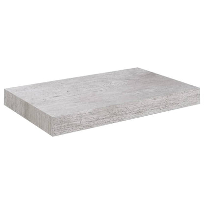 Floating Wall Shelf Concrete Grey 23x23.5x3.8 cm MDF