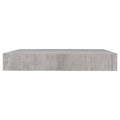 Floating Wall Shelf Concrete Grey 23x23.5x3.8 cm MDF