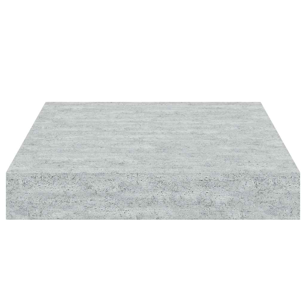 Floating Wall Shelf Concrete Grey 23x23.5x3.8 cm MDF