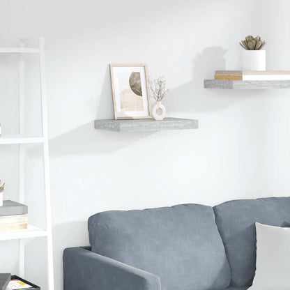 Floating Wall Shelf Concrete Grey 40x23x3.8 cm MDF