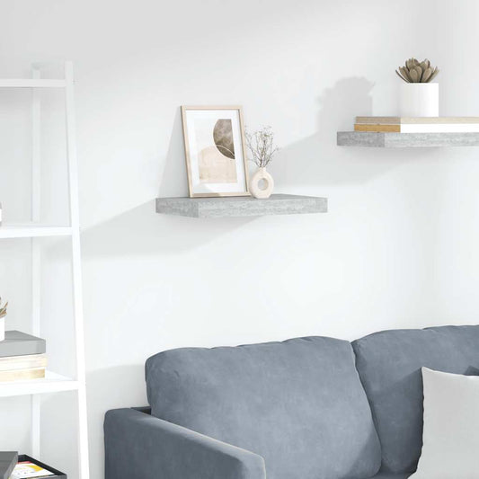 Floating Wall Shelf Concrete Grey 40x23x3.8 cm MDF