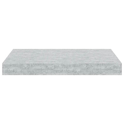 Floating Wall Shelves 2 pcs Concrete Grey 40x23x3.8 cm MDF