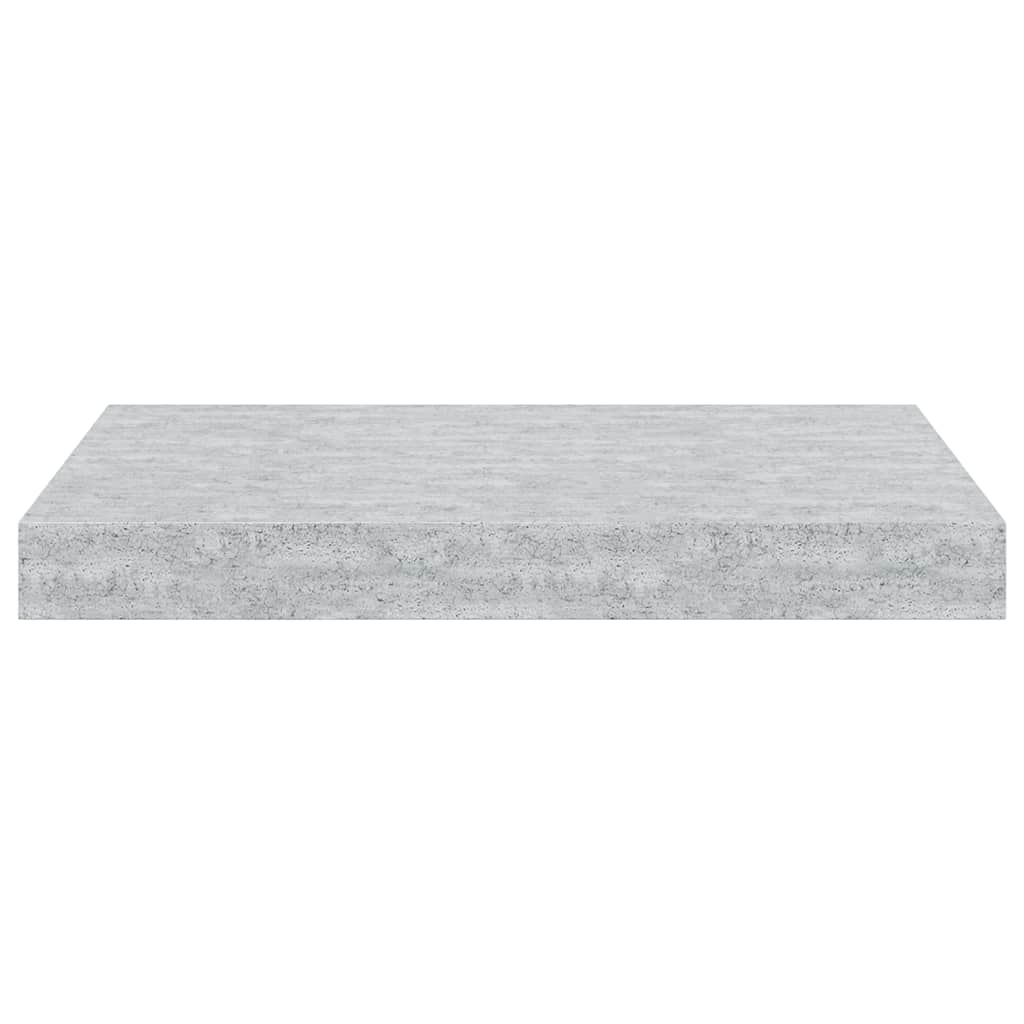 Floating Wall Shelves 4 pcs Concrete Grey 40x23.5x3.8 cm MDF