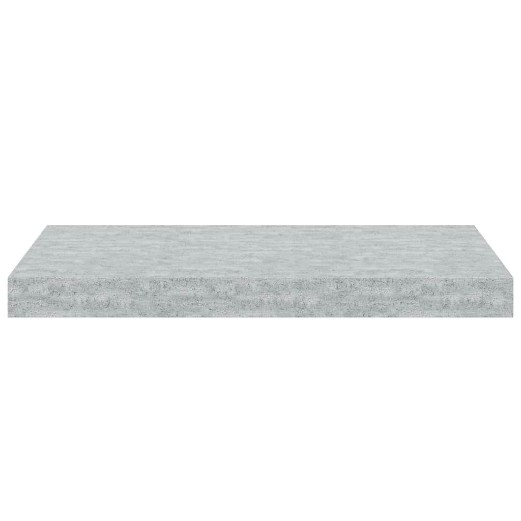 Floating Wall Shelves 2 pcs Concrete Grey 50x23.5x3.8 cm MDF