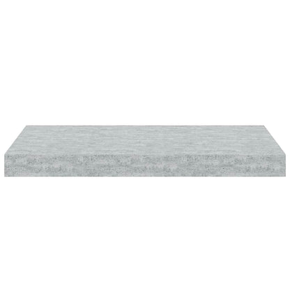 Floating Wall Shelves 2 pcs Concrete Grey 50x23x3.8 cm MDF