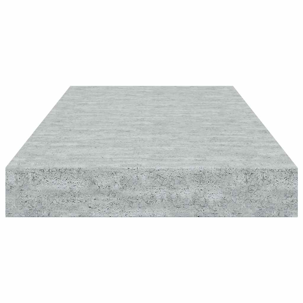 Floating Wall Shelves 2 pcs Concrete Grey 50x23.5x3.8 cm MDF