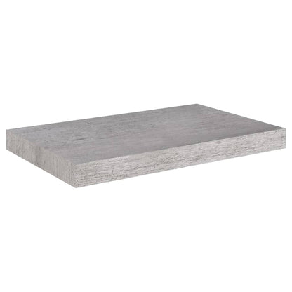 Floating Wall Shelves 4 pcs Concrete Grey 50x23x3.8 cm MDF