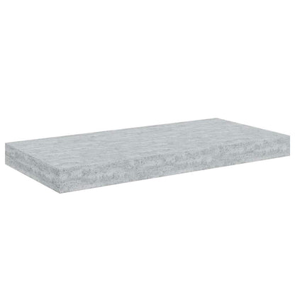 Floating Wall Shelves 4 pcs Concrete Grey 50x23.5x3.8 cm MDF