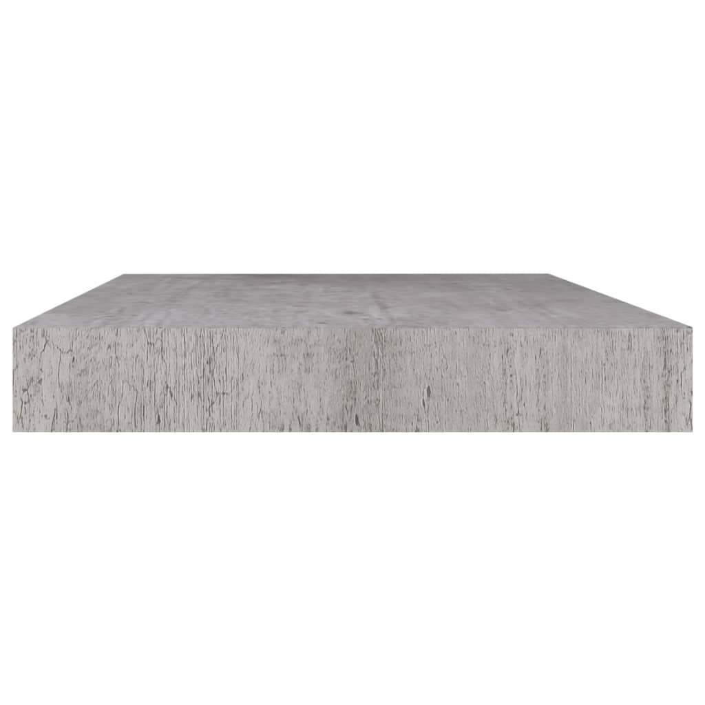 Floating Wall Shelves 4 pcs Concrete Grey 50x23x3.8 cm MDF