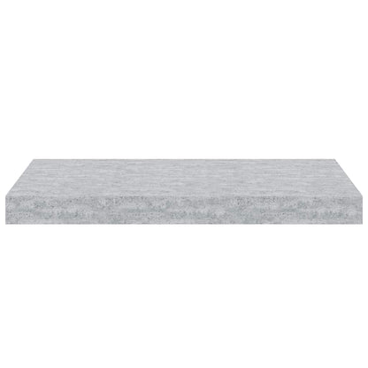 Floating Wall Shelves 4 pcs Concrete Grey 50x23.5x3.8 cm MDF