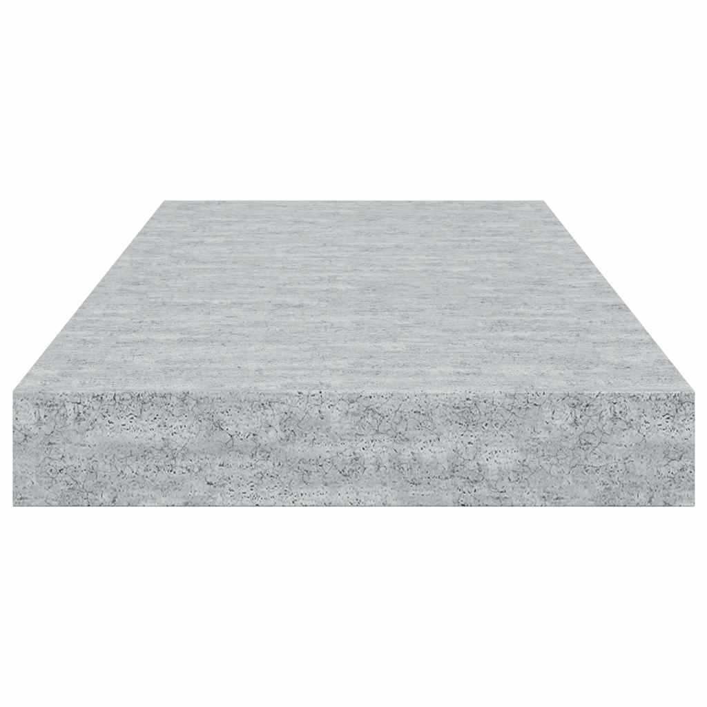 Floating Wall Shelves 4 pcs Concrete Grey 50x23.5x3.8 cm MDF