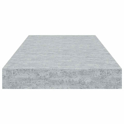 Floating Wall Shelves 4 pcs Concrete Grey 50x23.5x3.8 cm MDF