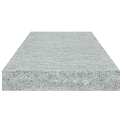 Floating Wall Shelf Concrete Grey 60x23.5x3.8 cm MDF