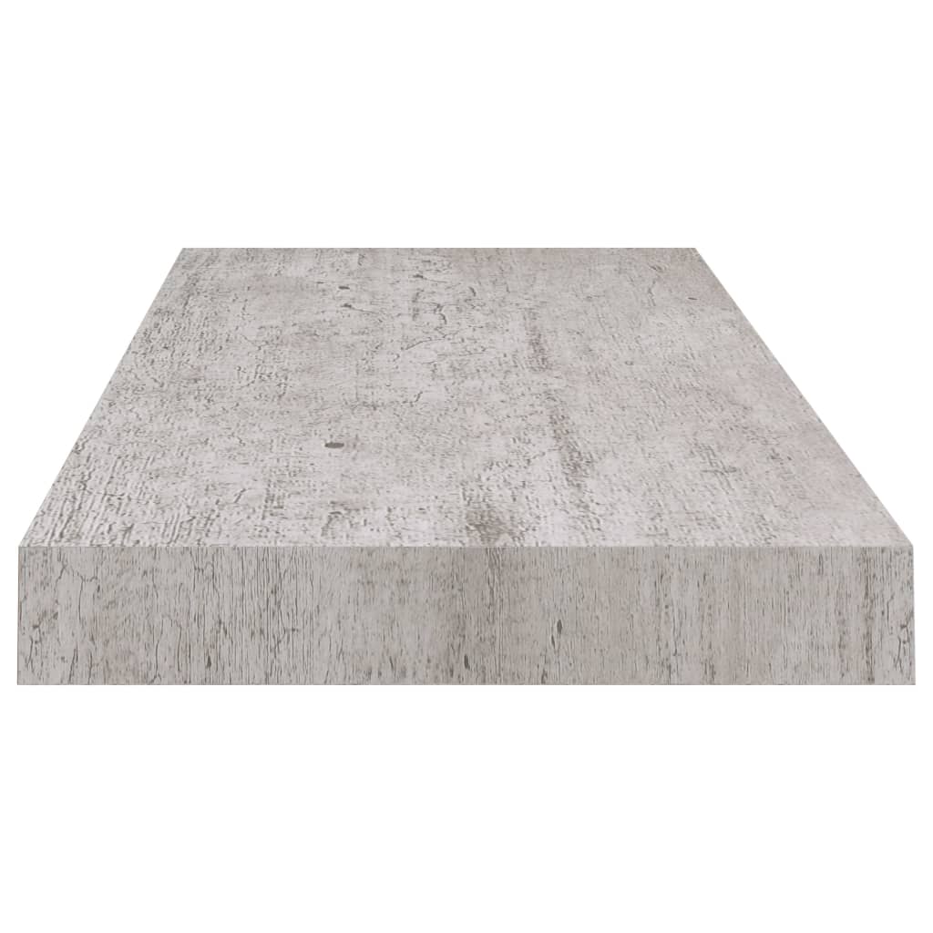 Floating Wall Shelves 4 pcs Concrete Grey 60x23.5x3.8 cm MDF