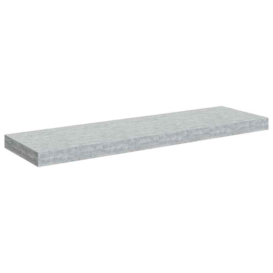 Floating Wall Shelf Concrete Grey 80x23.5x3.8 cm MDF