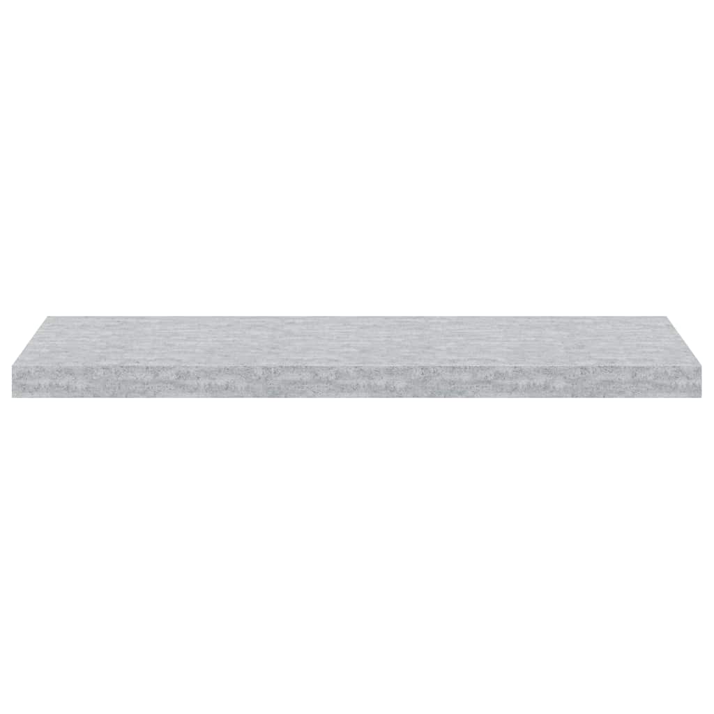 Floating Wall Shelf Concrete Grey 80x23.5x3.8 cm MDF
