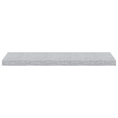 Floating Wall Shelf Concrete Grey 80x23.5x3.8 cm MDF