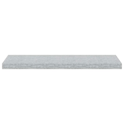 Floating Wall Shelves 4 pcs Concrete Grey 80x23.5x3.8 cm MDF