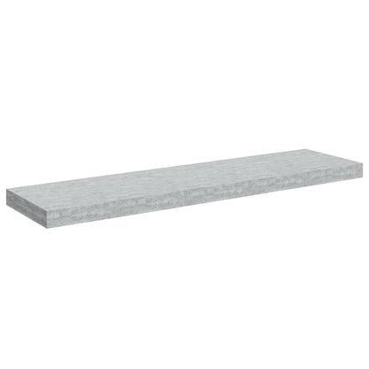 Floating Wall Shelf Concrete Grey 90x23.5x3.8 cm MDF