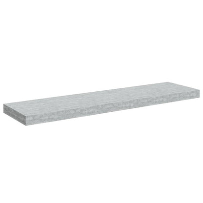 Floating Wall Shelf Concrete Grey 90x23.5x3.8 cm MDF