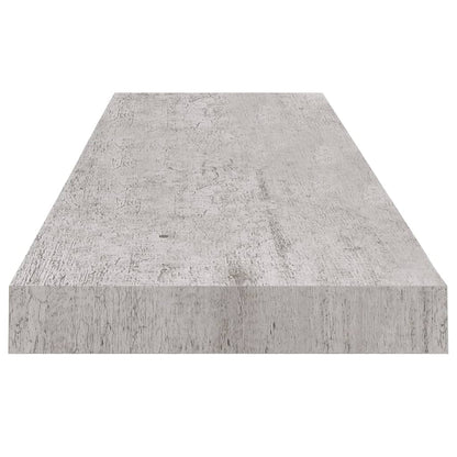 Floating Wall Shelf Concrete Grey 90x23.5x3.8 cm MDF