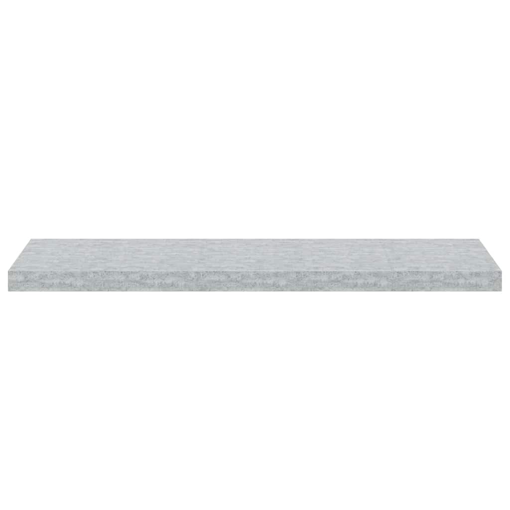 Floating Wall Shelves 4 pcs Concrete Grey 90x23.5x3.8 cm MDF