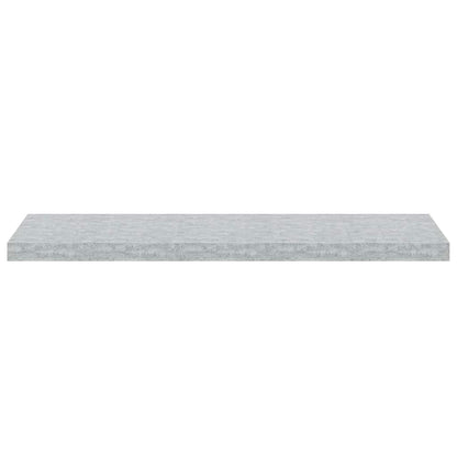Floating Wall Shelves 4 pcs Concrete Grey 90x23.5x3.8 cm MDF
