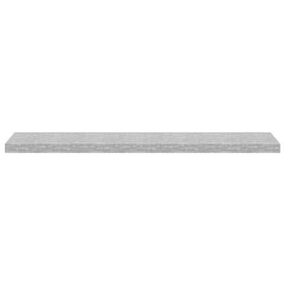 Floating Wall Shelf Concrete Grey 120x23.5x3.8 cm MDF