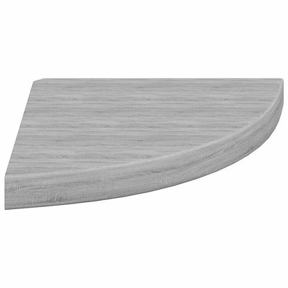 Wall Corner Shelf Concrete Grey 35x35x3.8 cm MDF