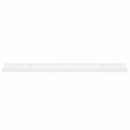 Wall Shelves 2 pcs High Gloss White 80x9x3 cm