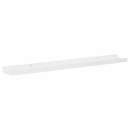 Wall Shelves 2 pcs High Gloss White 80x9x3 cm