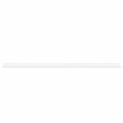 Wall Shelves 2 pcs High Gloss White 115x9x3 cm