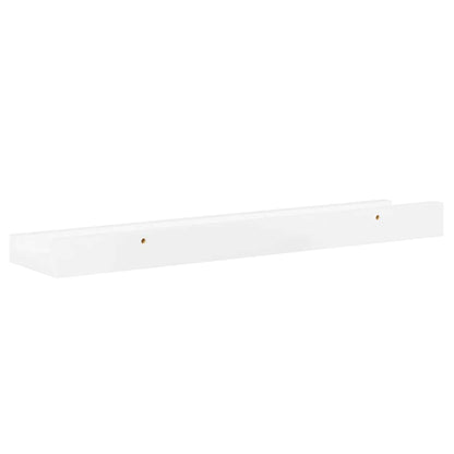 Wall Shelves 4 pcs High Gloss White 40x9x3 cm