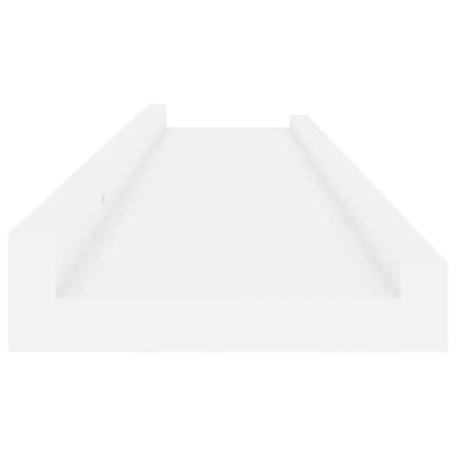 Wall Shelves 4 pcs High Gloss White 80x9x3 cm