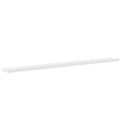Wall Shelves 4 pcs High Gloss White 115x9x3 cm